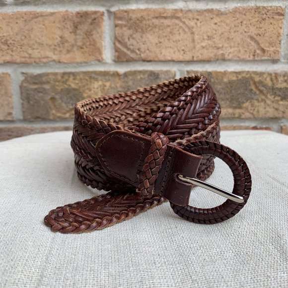 Talbots Brown Braid Belt - Picture 1 of 4